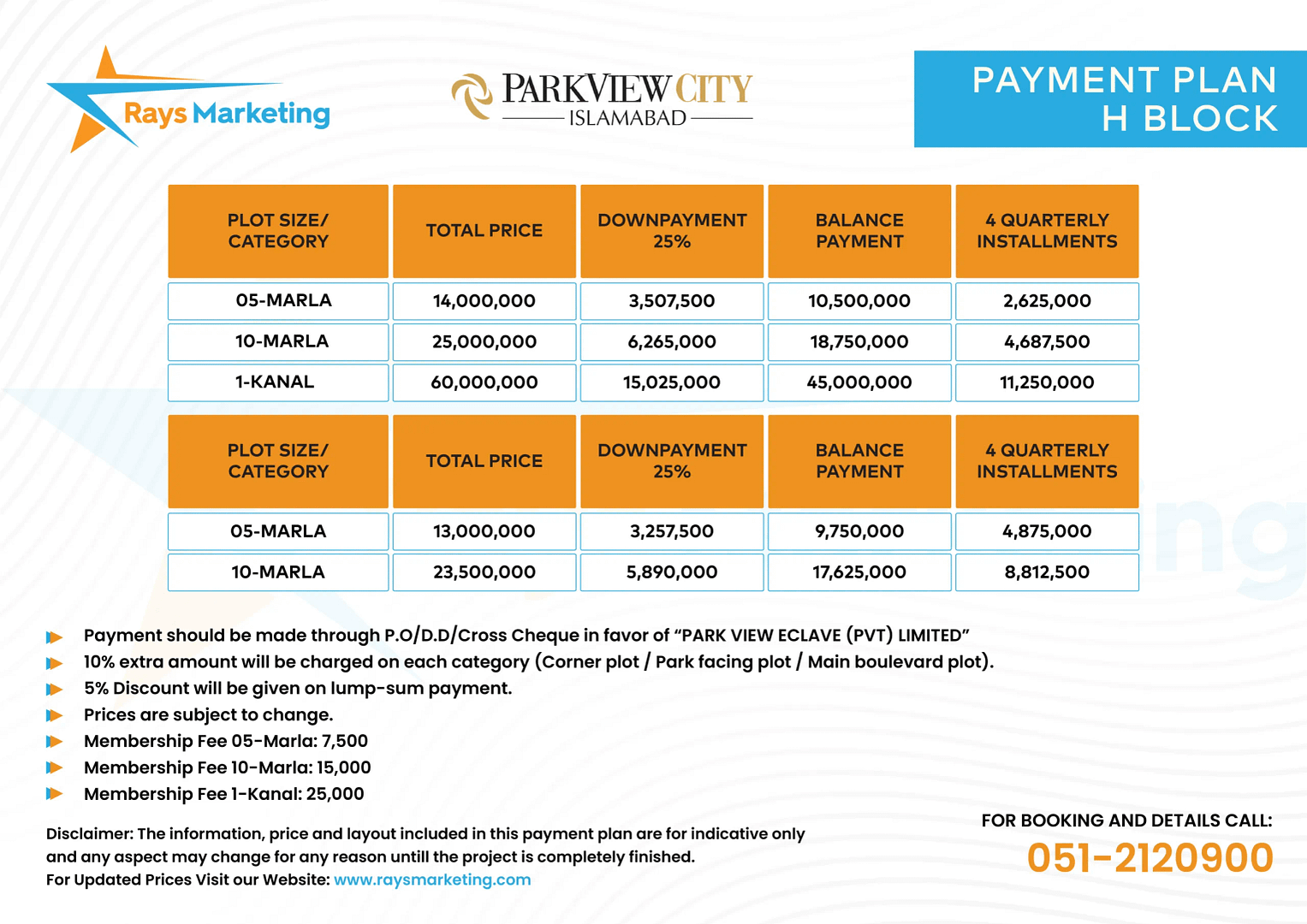 H Block Payment Plan